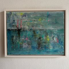 Original Art Irish Art Original Seascape Poolbeg Chimneys Dublin aesthetic