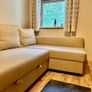 IKEA 3-Seater Sofa Bed with Storage Beige Image 4