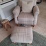 Beautiful Next Tartan Armchair & Footstool Image 2