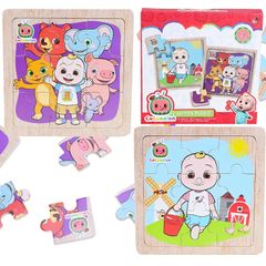 My First Puzzles - Pack of 2 Wooden Jigsaw Puzzles - Toddler Toys - Age 18 Months +
