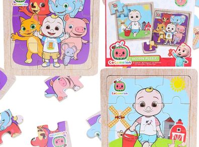 My First Puzzles - Pack of 2 Wooden Jigsaw Puzzles - Toddler Toys - Age 18 Months +