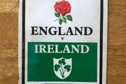 Autographed 1992 England Vs Ireland Rugby Programme