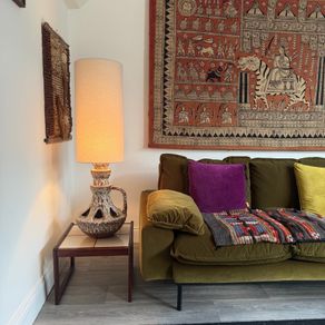 Mid Century Large Table Floor Lamp H110cm