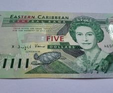 Caribbean 5 Dollars 2008, UNC - - F notes