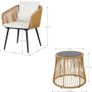 3 Piece Outdoor Patio Furniture Set Image 5
