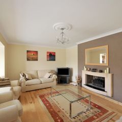 Coffee Table & Side Tables - Chrome & Glass