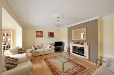 Coffee Table & Side Tables - Chrome & Glass
