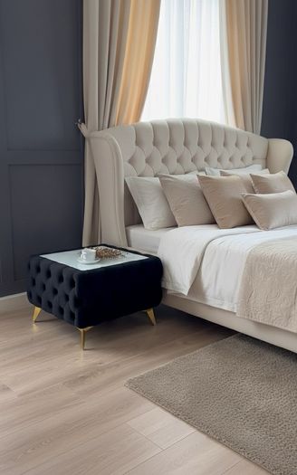 Chesterfield velvet coffee table