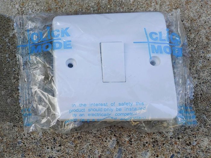 One White Light Switch (brand New).