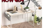 NEW SALE | Writing Computer Desk, Office Work Desk for student and worker, Laptop Table with Storage Bag and Headphone Hook,Modern Simple Style Desks for Bedroom, Home, Office(100x50x75cm)