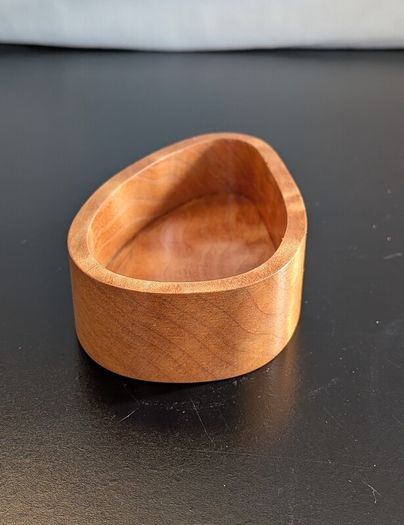 Quilted Bigleaf Maple Bowl Handmade Signed 1997 Vancouver Island Wood