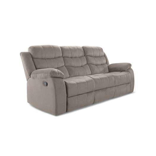 3 Seater Fabric Recliner Sofa Brown, brand new!