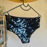 Vintage Leg Avenue Black Sequin Hotpants Size S Image 6