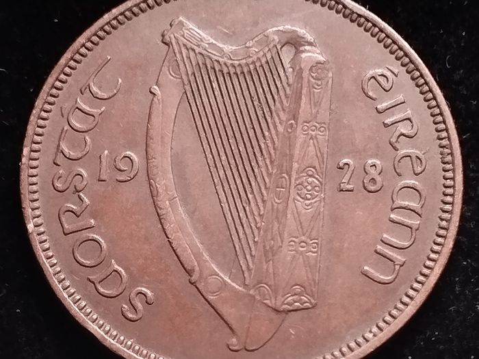 #769 - Ireland - 1928 - Half Penny - KM.2