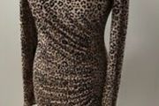 New - L. K. Bennett Leopard Print Long Sleeve Dress UK 8-10