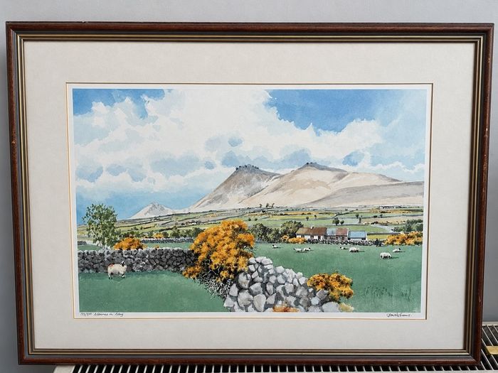 David Evans RUA Mournes in May Signed Limited Edition Framed Print