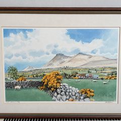 David Evans RUA Mournes in May Signed Limited Edition Framed Print
