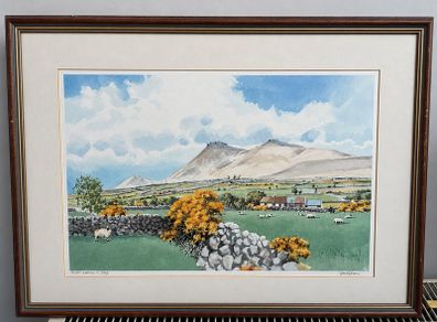 David Evans RUA Mournes in May Signed Limited Edition Framed Print