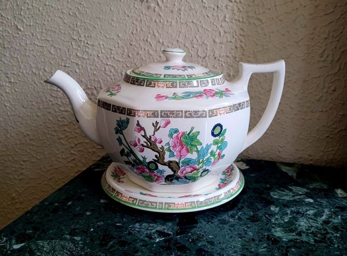 Antique arklow teapot and stand