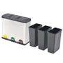 Recycling Pedal Bin Garbage Trash Bin Stainless Steel 54 L Image 4
