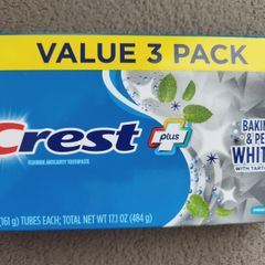 Crest 3 x Toothpaste Whitening Baking Soda and Peroxide,