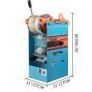 Commercial Manual Cup Sealing Machine, Carbon Steel and ABS Plastic Sealer Blue Milk Tea, 300-500 Cups/Hour Sealer Bubble Tea Milk Packaging, 27 x 27 x 65cm Cup Sealing Machine Image 5
