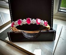 925 Silver Bracelet with Gold plating