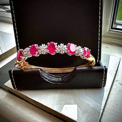 925 Silver Bracelet with Gold plating