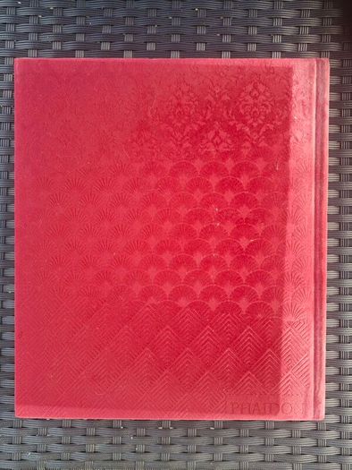 Large (447 pages) Hardcover Book Interiors: The Greatest Rooms of the Century (Merlot Red Velvet cover edition)