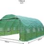 Polytunnel Greenhouse 4x3x2m 12m SquaredPoly Tunnels Gardening Walk In Pollytunnel Tent with Steel Frame (FREE POSTAGE) Image 5