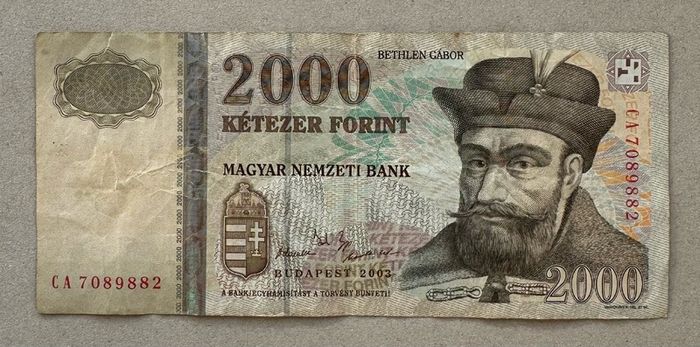 Hungary 2000 Forint 2003 Banknote