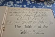 Signed by author Eleanor Donnelly to her brother Ignatius The children of golden sheaf. V rare