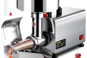 Electric Tomato Strainer 370W Tomato Milling Machine Stainless Steel Tomato Sauce Maker Pure Copper Motor Tomato Sauce Maker 90-160 KG Per Hour for Food Strainer and Sauce Maker