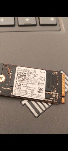 512GB Nvme Ssd Micron 2500 M.2 2280 Pcie 4.0 X4 5500/2900mb/s 150TBW