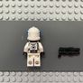 lego star wars sw1247 Clone Heavy Trooper, 501st Legion (Phase 2) minifigure- White Arms, Blue Visor, Backpack, Nougat Head, Helmet with Holes Image 2