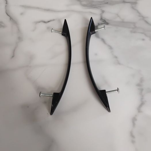 Black Door Handles, Tie Backs and Crome Light Switches