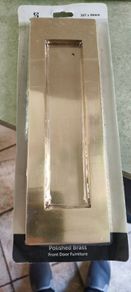 Victorian Letter Plate / Letter Box 12 X 3 Inches Polished Brass Finish