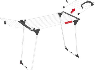 Premium 2-in-1 Indoor Airer , White, 18m