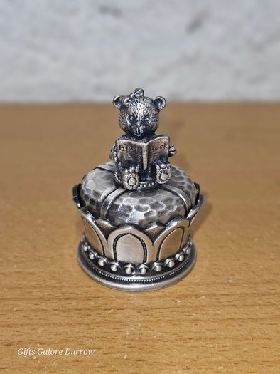 Teddy Bear Reading Trinket Holder