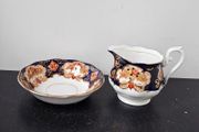 Rare Royal Albert "Heirloom" Milk Jug and Fruit Bowl