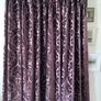 Beautiful Very Heavy Silk and Velvet Curtains 128"w x 82"d Image 5