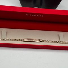Preloved 9ct yellow gold identity bracelet
