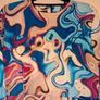 Gorgeous swirl print side slit midi dress from Jenerique Image 2
