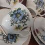 Beautiful Vintage Royal Stuart Fine Bone China 21 Piece Teaset in a Fabulous Mixed Floral Pattern in Excellent Condition, pattern number R/5103 Image 5