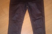 womens faux leather trousers
