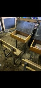 2 Old school desks