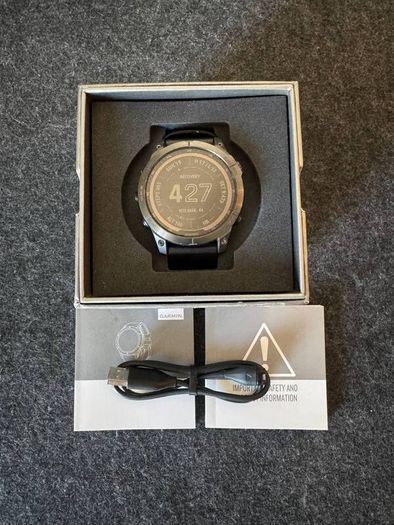 Garmin Fenix 7 Sapphire Solar 47mm (Carbon Grey Titanium) - Excellent Condition