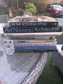 Art Noveau books x 8, D18