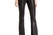 Ralph Lauren Lambskin leather boot cut pants size UK8 EU36 Mint condition