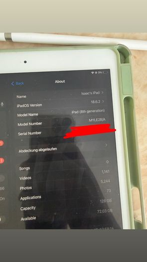 iPad 8th gen 128gb with Apple Pencil